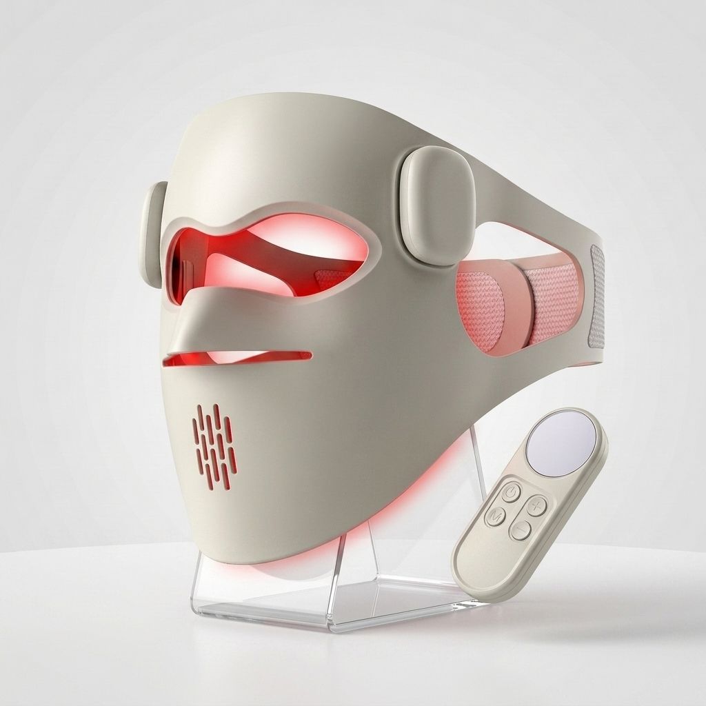 Ice Compress LED Face Mask — 72-Bead 4-in-1 Light Therapy, Wireless Control