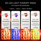 Ice Compress LED Face Mask — 72-Bead 4-in-1 Light Therapy, Wireless Control
