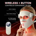 Ice Compress LED Face Mask — 72-Bead 4-in-1 Light Therapy, Wireless Control